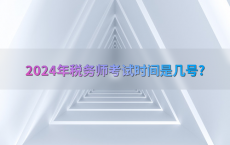 2024年税务师考试时间是几号?