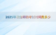 2025年税务师的考试时间是多少