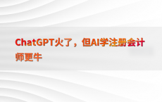 ChatGPT火了，但AI学注册会计师更牛