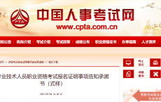 专业技术人员职业资格考试报名证明事项告知承诺书（式样）